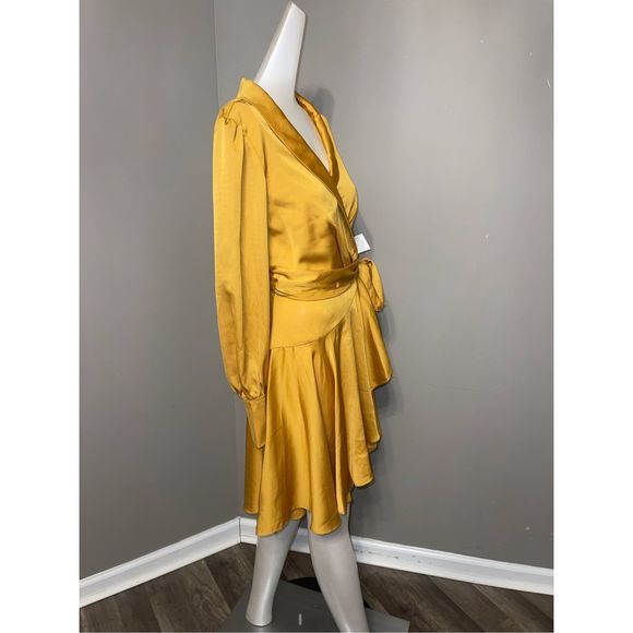 MAC DUGGAL SHORT WRAP DRESS - Picture 7 of 9